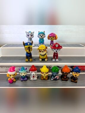 PAW Patrol Figure Lot - Includes Rare Winter Christmas Series
